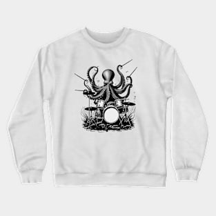 Drummer Octopus Crewneck Sweatshirt